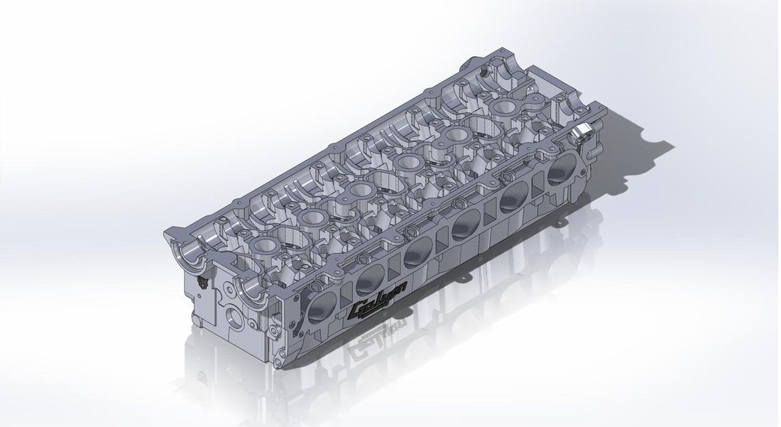 2JZ BEAMS style cylinder head render