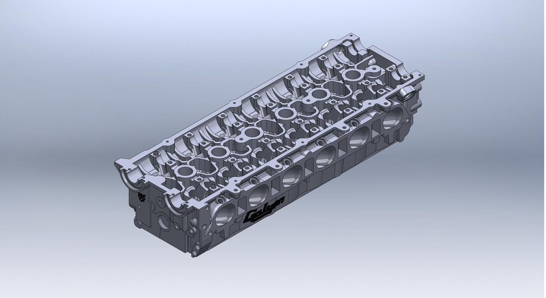 2JZ head intake side render