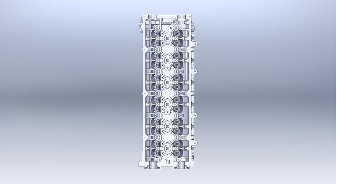 2JZ head top view render