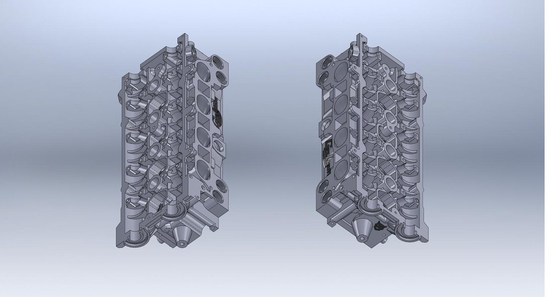 3UZ V8 head top three-quarter render