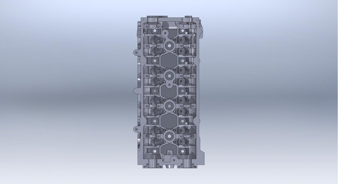 3UZ V8 head top view render